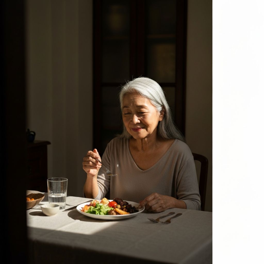 Mindful eating concept